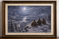 Winter's edge beneath the full moon
