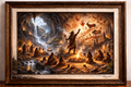 Shamanic ceremony in cave