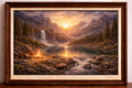 Valley at sunrise