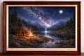 Camp under a starry sky