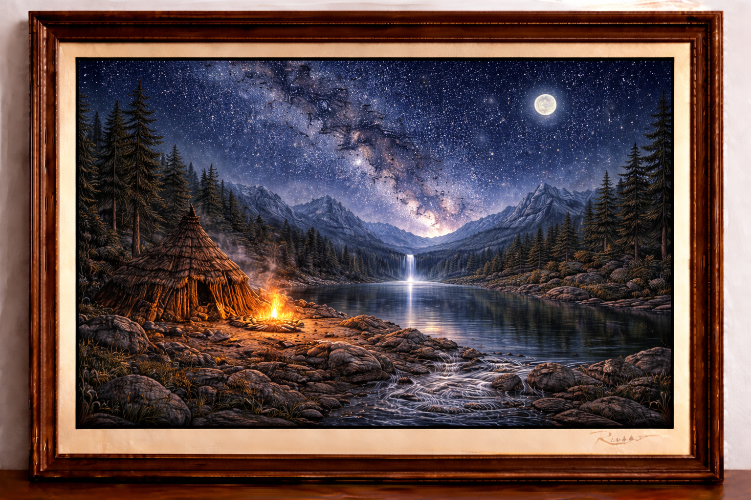 Camp under a starry sky