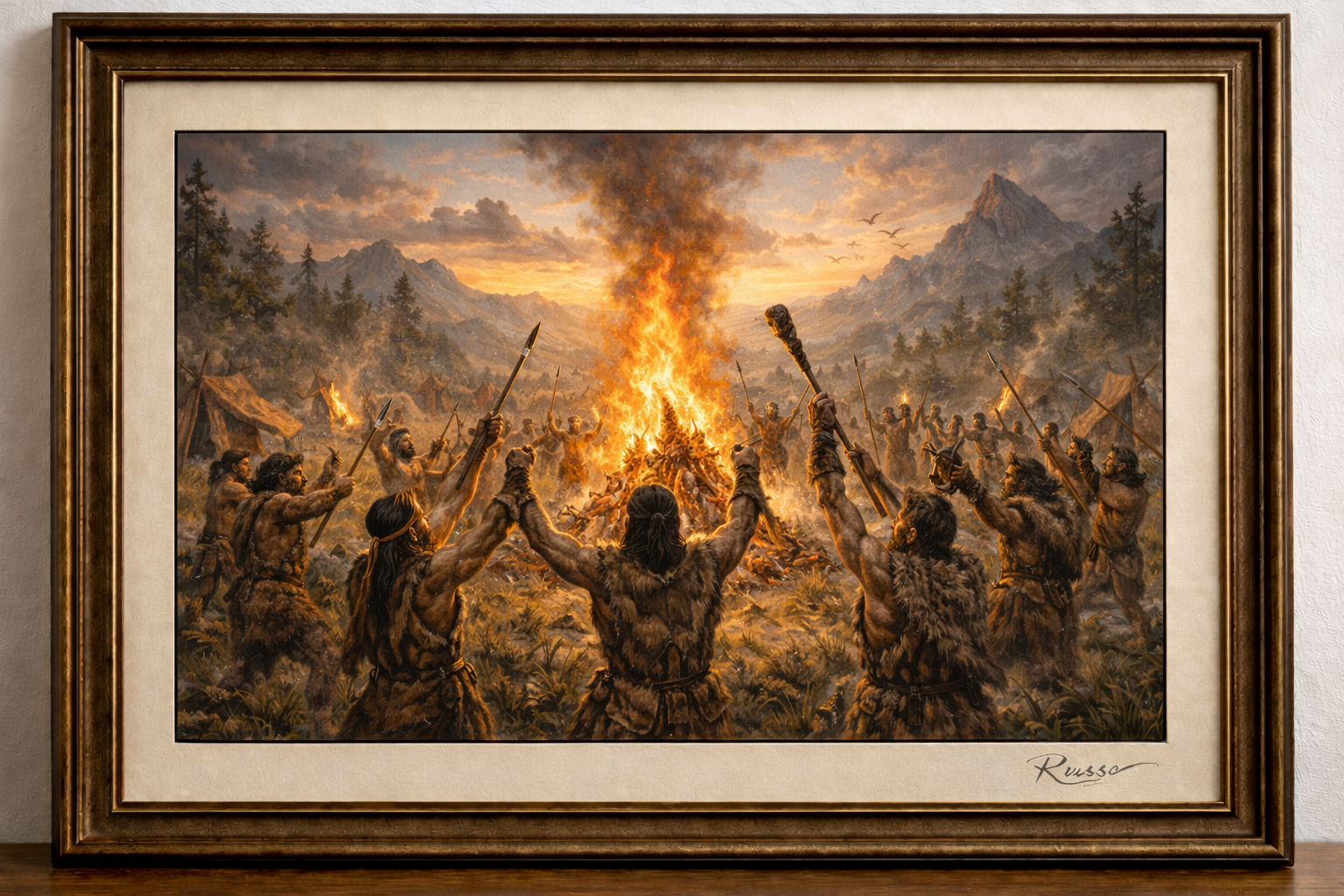 Gathering by the bonfire