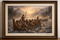 Canoes at dawn