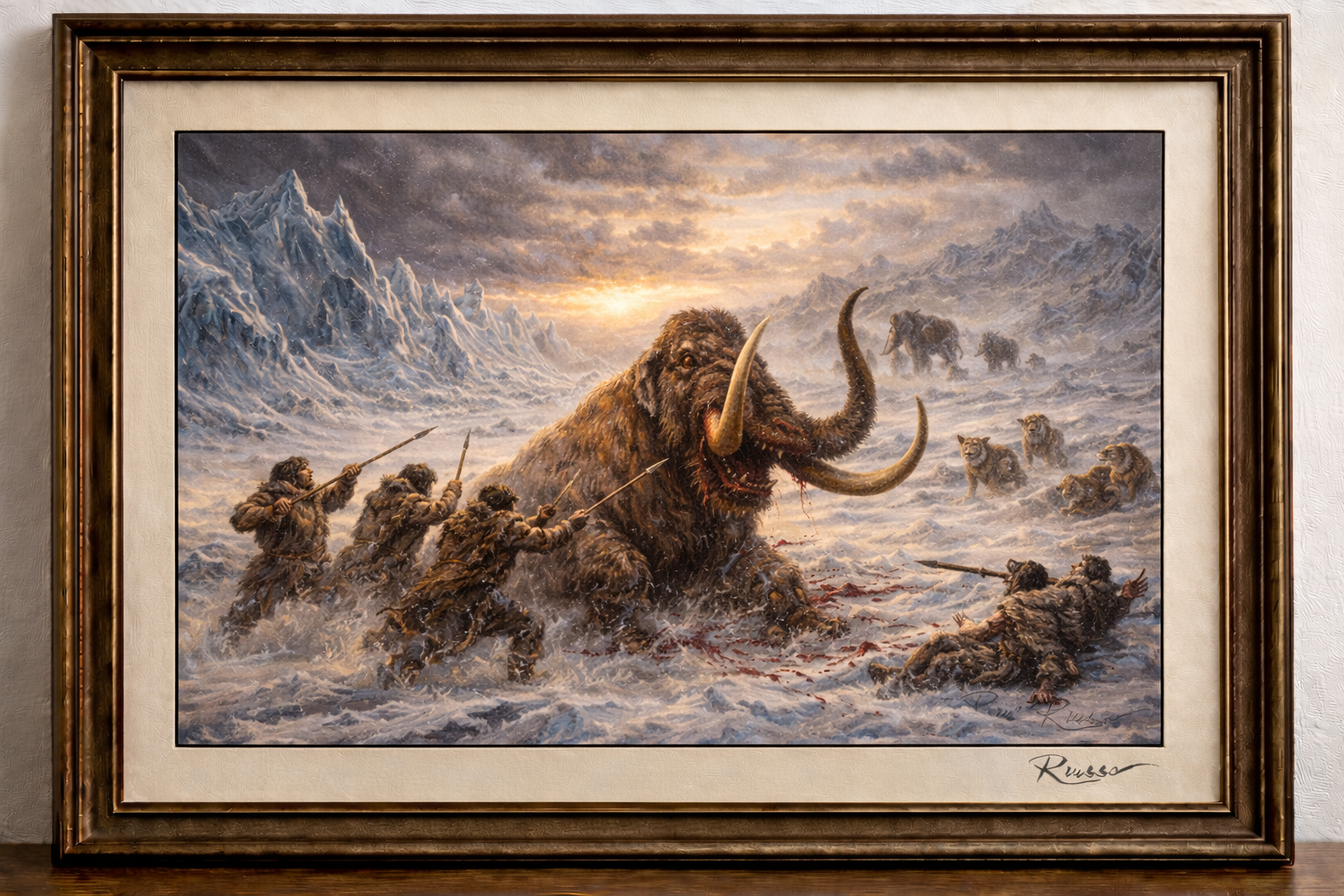 Ice Age hunt in a harsh landscape